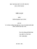 tiểu luận chính trị học  PHÂN TÍCH ĐẶC ĐIỂM CỦA CHỦ NGHĨA TƯ BẢN ĐỘC QUYỀN VÀ ẢNH HƯỞNG CỦA NÓ ĐẾN VIỆT NAM TRONG QUÁ TRÌNH HỘI NHẬP VÀ PHÁT TRIỂN KINH TẾ