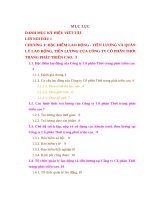 5S467 ke toan tien luong ĐẶC ĐIỂM LAO ĐỘNG - TIỀN LƯƠNG VÀ QUẢNLÝ LAO ĐỘNG, TIỀN LƯƠNG CỦA CÔNG TY CỔ PHẦN THỜITRANG PHÁT TRIỂN CAO