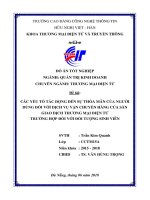 Tóm tắt Đồ án tốt nghiệp Quản trị kinh doanh: Các yếu tố tác động đến sự thỏa mãn của người dùng đối với dịch vụ vận chuyển hàng của sàn giao dịch thương mại điện tử. Trường hợp