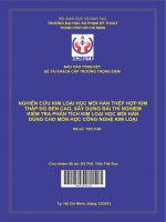 (Đề tài NCKH) nghiên cứu kim loại học mối hàn thép hợp kim thấp độ bền cao, xây dựng bài thí nghiệm kiểm tra phân tích kim loại học mối hàn dùng cho môn học công nghệ kim loại min 