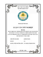 Hoàn thiện quy trình kiểm toán khoản mục doanh thu bán hàng và cung cấp dịch vụ trong kiểm toán báo cáo tài chính do công ty TNHH kiểm toán KDG việt nam chi nhánh số 1 thực hiện luận văn tốt nghiệp  chuyên ngành kiểm toán 