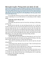 bai tuyen truyen cac benh ve mat