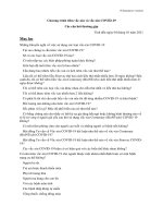 Chương trình tiêm vắc-xin và vắc-xin COVID-19 Các câu hỏi thường gặp