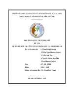 ĐỀ TÀI DỰ án đổi MỚI TẠI CÔNG TY BẤT ĐỘNG SẢN US   HOMEDREAM 