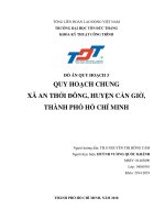 QUY HOẠCH QUY HOẠCH CHUNG XÃ AN THỚI ĐÔNG, HUYỆN CẦN GIỜ, THÀNH PHỐ HỒ CHÍ MINH