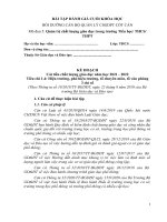 BÀI TẬP CUỐI KHÓA MODUL 5 CBQL THCS CHỈ VIỆC ĐIỀN TÊN VÀ NỘP