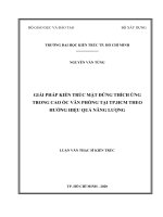 GIẢI PHÁP KIẾN TRÚC MẶT ĐỨNG THÍCH ỨNG TRONG CAO ỐC VĂN PHÒNG TẠI TP.HCM THEO HƯỚNG HIỆU QUẢ NĂNG LƯỢNG