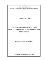 Tài liệu luận văn Xây Dựng Chiến Lược Phát Triển Công Ty Cổ Phần Bến Xe Tàu