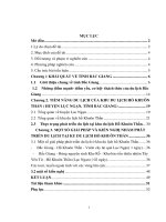 Hoạt động của khu du lịch hồ khuân thần với phát triển du lịch bắc giang