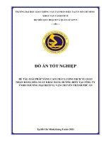 GIẢI PHÁP NÂNG CAO CHẤT LƯỢNG DỊCH VỤ GIAO NHẬN HÀNG HÓA XUẤT KHẨU BẰNG ĐƯỜNG BIỂN TẠI CÔNG TY TNHH THƯƠNG MẠI DỊCH VỤ VẬN CHUYỂN THÀNH PHÚ AN