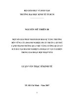 Tài liệu luận văn Một Số Giải Pháp Nhằm Đảm Bảo Sự Tăng Trưởng Bền Vững.PDF
