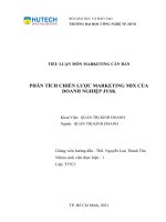 PHÂN TÍCH CHIẾN LƯỢC MARKETING MIX CỦA DOANH NGHIỆP JYSK