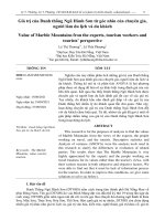 Giá trị của Danh thắng Ngũ Hành Sơn từ góc nhìn của chuyên gia, người làm du lịch và du khách