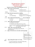 DE KHOA HOC LOP 4 CUOI KY 2