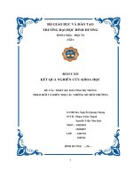 THIẾT kế THI CÔNG hệ THỐNG THEO dõi và HIỂN THỊ các THÔNG số môi TRƯỜNG 