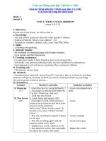 Giáo án tiếng Anh lớp 5 chương trình của Bộ soạn theo CV 2345 (tải trọn bộ trong file đính kèm)