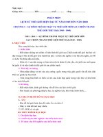 Bai 1 Su hinh thanh trat tu the gioi moi sau Chien tranh the gioi thu hai 1945 1949