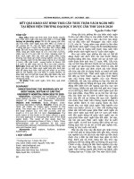 Kết quả khảo sát hình thái cấu trúc thân vách ngăn mũi tại Bệnh viện Trường Đại học Y dược Cần Thơ 2018-2020