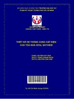 (Đồ án tốt nghiệp) thiết kế hệ thống cung cấp điện cho tòa nhà opal skyview 