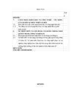 CÁCH MẠNG KHOA học và CÔNG NGHỆ và sự vận DỤNG của ĐẢNG TA HIỆN NAY