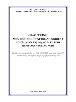 Giáo trình Thực tập doanh nghiệp 2 (Nghề Quản trị mạng máy tính)