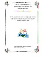 TIỂU LUẬN NGHIÊN CỨU MỨC ĐỘ NHẬN DIỆN THƯƠNG HIỆU TECHCOMBANK CỦA SINH VIÊN TRƯỜNG ĐẠI HỌC THƯƠNG MẠI