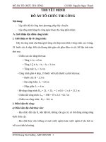 Đồ án Tổ chức thi công  ĐHXD