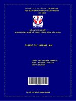 (Đồ án tốt nghiệp) chung cư hoàng lan 