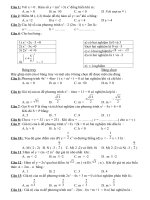 On tap Chuong IV Ham so y ax a 0 Phuong trinh bac hai mot an