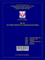 (Đồ án tốt nghiệp) hệ thống giám sát và cảnh báo qua mạng 