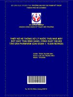(Đồ án tốt nghiệp) thiết kế hệ thống xử lý nước thải nhà máy bột giấy thái bình xanh, công suất 300000 tấn sản phẩm năm (giai đoạn 1 10000 m3 ngđ 