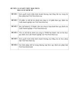 TIỂU LUẬN CUỐI KỲ LUẬT KINH TẾ