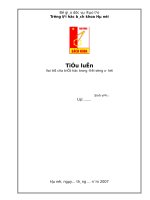 Vai trò của triết học trong đời sống xã hội ( Chương trình nâng cao hệ thạc sỹ)