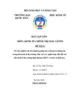 Từ việc nghiên cứu hai phương pháp sản xuất giá trị thặng dư trong nền kinh tế thị trường  hãy rút ra ý nghĩa thực tiễn đối với nền kinh tế thị trường định hướng XHCN  ở nước ta hiện nay  