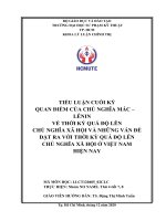 QUAN điểm của CHỦ NGHĨA mác – LÊNIN về THỜI kỳ QUÁ độ lên CHỦ NGHĨA xã hội và NHỮNG vấn đề đặt RA với THỜI kỳ QUÁ độ lên CHỦ NGHĨA xã hội ở VIỆT NAM HIỆN NAY 