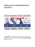 Tổng hợp tài liệu cuộc cách mạng công nghiệp lần thứ 3