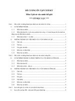 ĐỀ CƯƠNG ôn tập CUỐI kỳ môn lịch sử văn minh thế giới 