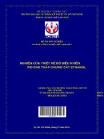 (Đồ án tốt nghiệp) nghiên cứu, thiết kế bộ điều khiển PID cho tháp chưng cất ethanol 