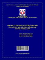 (Đồ án tốt nghiệp) thiết kế và thi công hệ thống cảnh báo lỗi nhà máy may sử dụng công nghệ truyền thông lora 
