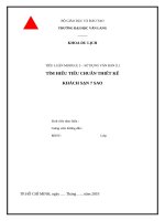 TIỂU LUẬN MODULE 3 – sử DỤNG văn bản 1 tìm HIỂU TIỂU CHUẨN THIẾT kế KHÁCH sạn 7 SAO 