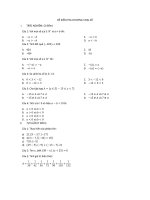 ĐỀ KIỂM TRA CHƯƠNG 3 đại số   TOÁN 6   CÁNH DIỀU