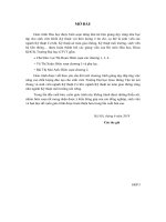 Giáo trình Hóa học: Phần 1 - Trường ĐH Giao thông Vận tải