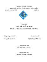 CHỦ đề ĐÁNH GIÁ TÁC ĐỘNG MÔI TRƯỜNG CỦA DỰ án “ NHÀ MÁY SẤY LÚA, KHO TỒN TRỮ, XAY XÁT LÚA GẠO TẠI HUYỆN CỜ đỏ, TP CẦN THƠ 