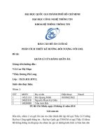 BÁO CÁO ĐỒ ÁN CUỐI KÌPHÂN TÍCH THIẾT KẾ HƯỚNG ĐỐI TƯỢNG VỚI UMLĐề tài:QUẢN LÍ CỬA HÀNG QUẦN ÁO