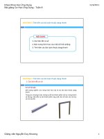 Bài giảng Cơ học ứng dụng: Tuần 8 - Nguyễn Duy Khương