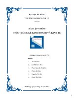 Bài tập nhóm môn thống kê kinh doanh và kinh tế Nhu cầu mua laptop sinh viên trường đại học Kinh Tế - Đại học Đà Nẵng