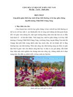 Biện pháp thi giáo viên chủ nhiệm gỏi THEO cv MỚI 2021