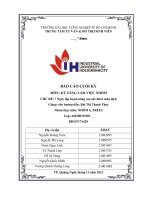 MÔN kỹ NĂNG làm VIỆC NHÓM  CHỦ đề 7 ngày tập luyện nâng cao sức khoẻ mùa dịch 