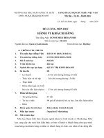 đề cương môn học hành vi khách hàng 