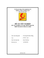 ĐỒ ÁN NGHIÊN CỨU HỆ THỐNG PHANH TRÊN ISUZU DMAX LS 2020